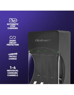 Chargeur de batterie Qoltec 50653 2
