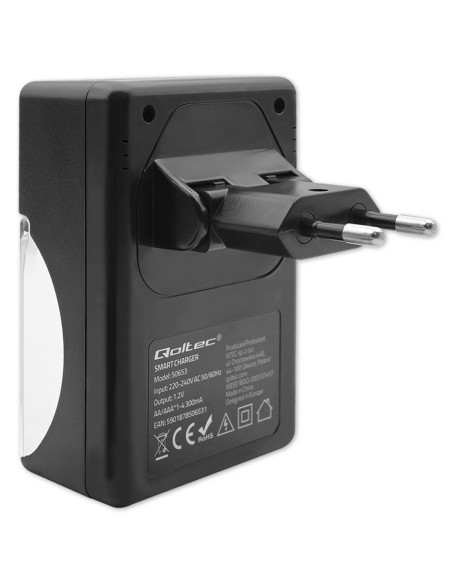 Chargeur de batterie Qoltec 50653
