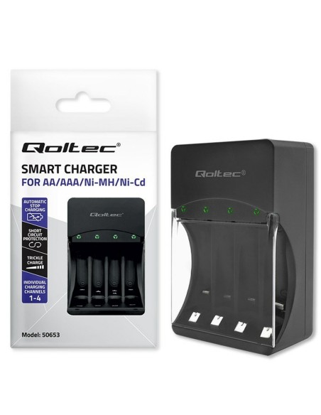 Chargeur de batterie Qoltec 50653