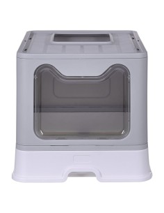 Bac à litière pour chats Diamentiq Yoko Blanc Gris Plastique 2
