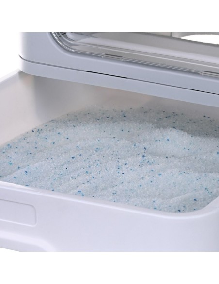 Bac à litière pour chats Diamentiq Yoko Blanc Gris Plastique