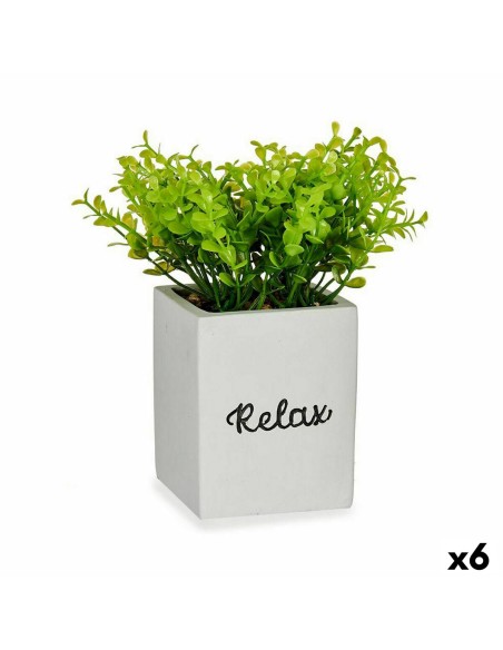 Plante décorative Ibergarden HY2-39 Plastique Ciment Volets Petit 13 x 18 x 13 cm (6 Unités)