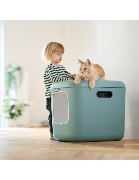 Bac à litière pour chats Rotho Vert Plastique