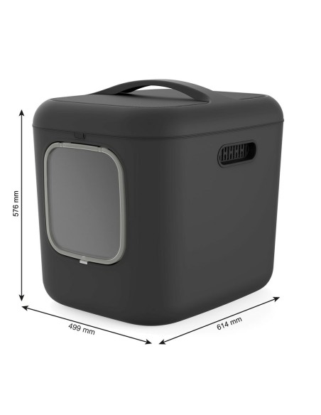 Bac à litière pour chats Rotho Biala XL anthracite Anthracite Plastique