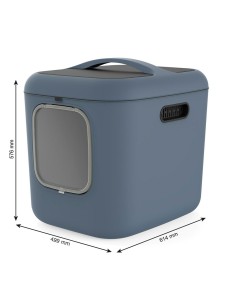Bac à litière pour chats Rotho Biala XL Bleu Plastique 2