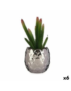 Plante décorative Ibergarden HY2-44 Céramique Plastique Cactus 10 x 20 x 10 cm (6 Unités)