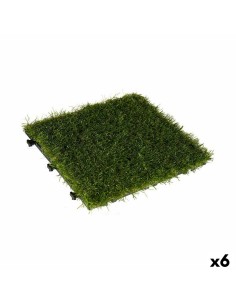 Carreau à emboîtement Ibergarden G004 Vert Plastique 30 x 3,5 x 30 cm Pelouse (6 Unités)