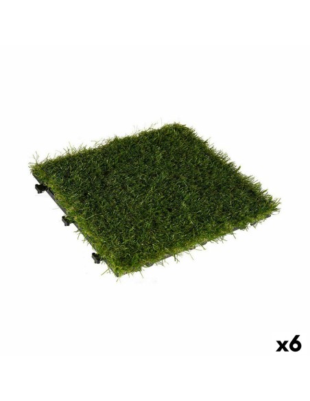 Carreau à emboîtement Ibergarden G004 Vert Plastique 30 x 3,5 x 30 cm Pelouse (6 Unités)