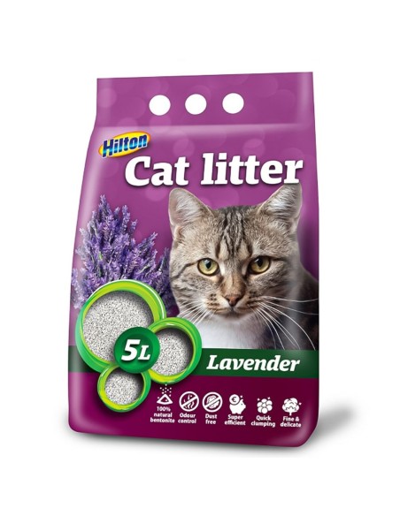 Sable pour chats Hilton Lavande 5 L