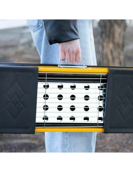 Barbecue Portable Aktive Acier 89 x 32 x 22 cm Jaune