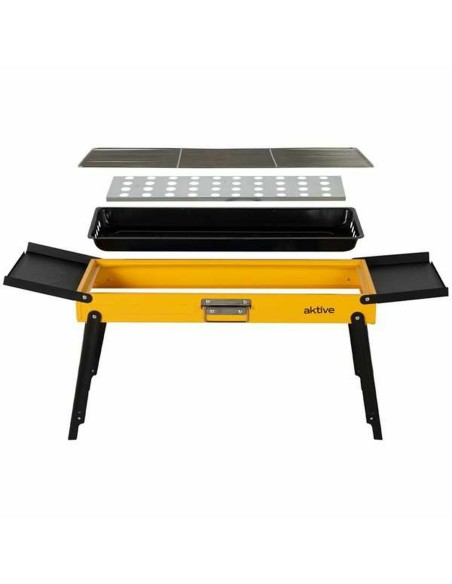 Barbecue Portable Aktive Acier 89 x 32 x 22 cm Jaune