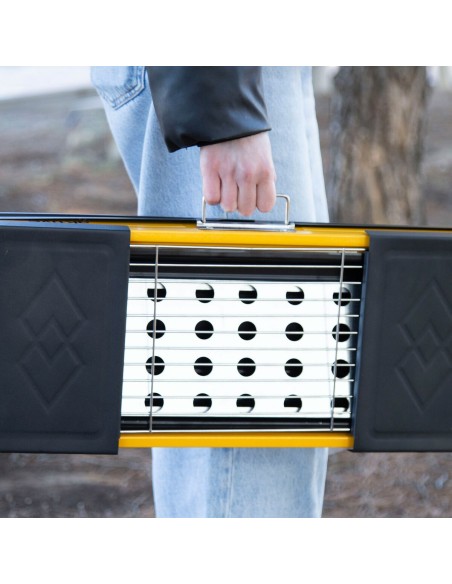 Barbecue Portable Aktive Acier 89 x 32 x 22 cm Jaune