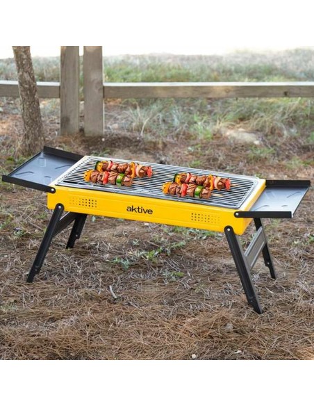 Barbecue Portable Aktive Acier 89 x 33 x 33 cm Jaune