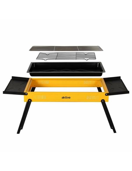 Barbecue Portable Aktive Acier 89 x 33 x 33 cm Jaune