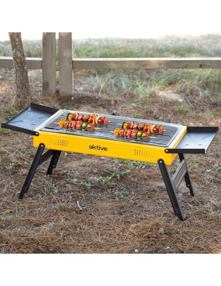 Barbecue Portable Aktive Acier 89 x 33 x 33 cm Jaune