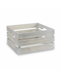Boîte Décorative Blanc Bois 31 x 20 x 40,5 cm (9 Unités) 2