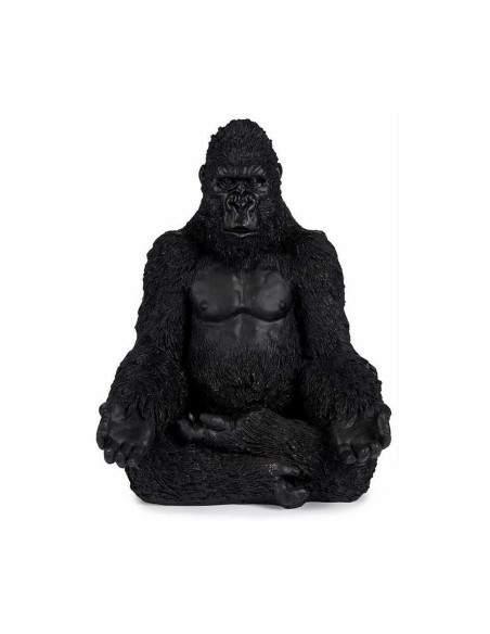 Figurine Décorative Gorille Yoga Noir 19 x 26,5 x 22 cm (4 Unités)
