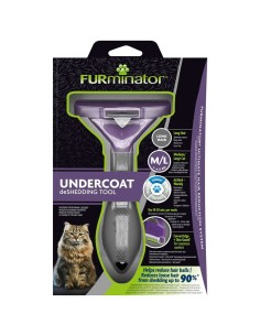 Brosse Furminator FUR151357 Chat Grand Noir Violet 2