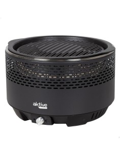 Barbecue Portable Aktive Ronde Sans fumée Noir Acier inoxydable Fer 34 x 21,5 x 34 cm