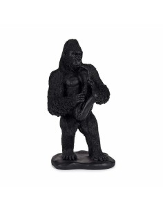 Figurine Décorative Gorille Saxophone Noir 15 x 38,8 x 22 cm (3 Unités) 2