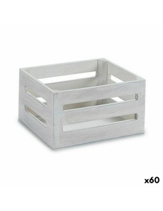 Boîte Décorative Blanc Bois 16 x 8 x 11 cm (60 Unités)
