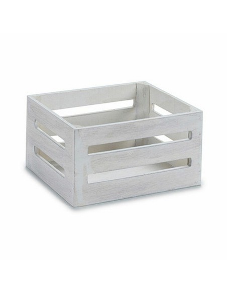Boîte Décorative Blanc Bois 16 x 8 x 11 cm (60 Unités)