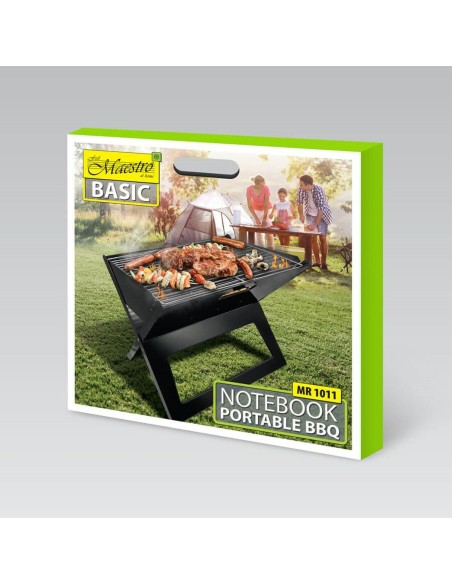 Roues de barbecue au charbon de bois Feel Maestro MR-1011 Noir Métal