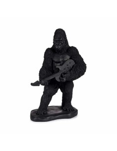 Figurine Décorative Gorille Guitare Noir 17,5 x 38 x 27 cm (3 Unités) 2