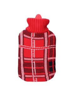 Bouillotte EDM 76773 Rouge Écossais Laine 2 L Plastique