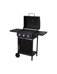 Barbecue à gaz Vaggan 139 x 56,5 x 106 cm Noir