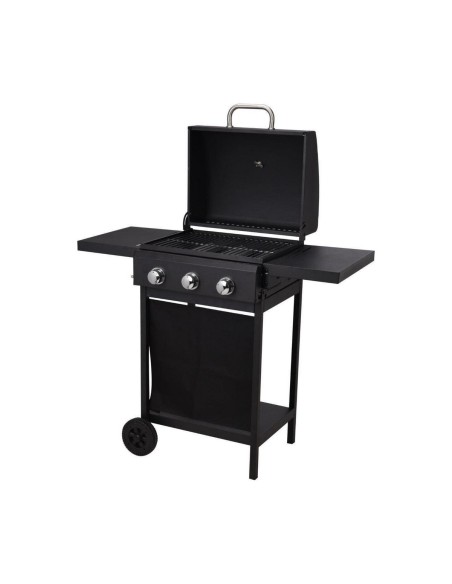 Barbecue à gaz Vaggan 139 x 56,5 x 106 cm Noir