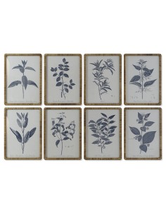 Cadre DKD Home Decor Moderne Plantes botaniques 50 x 2,5 x 70 cm (8 Unités)