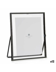Cadre photo Noir Métal verre Plastique 20,5 x 1 x 25,2 cm (12 Unités)