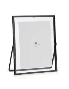 Cadre photo Noir Métal verre Plastique 20,5 x 1 x 25,2 cm (12 Unités) 2