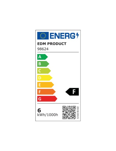 Lampe LED EDM 98624 F 6 W 45 W E27 500 lm 6,4 x 14,2 cm (2000 K)