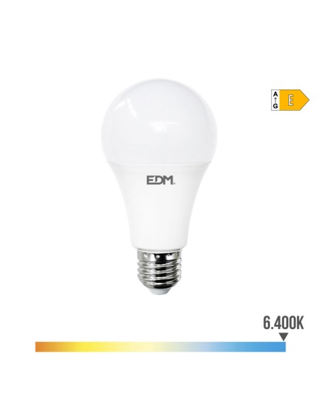 Lampe LED EDM 98722 E 24 W 200 W E27 2700 lm Ø 7 x 13,6 cm (6400 K)