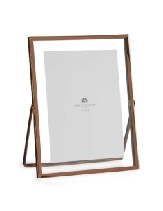 Cadre photo Cuivre Métal verre Plastique 18,5 x 1 x 23 cm (12 Unités) 2