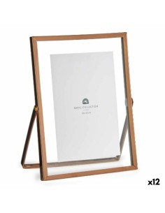 Cadre photo Cuivre Métal verre Plastique 15,5 x 1 x 20,7 cm (12 Unités)