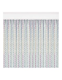 Rideau Acudam Cantabria Portes Multicouleur Extérieur Argenté PVC Aluminium 90 x 210 cm