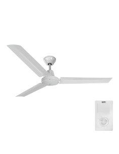 Ventilateur de Plafond EDM 33982 Blanc 60 W Ø 120 cm Mini industriel