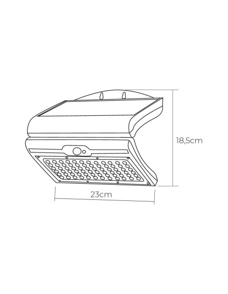 Applique LED EDM 31848 Blanc 6 W 430 Lm 6500 lm Solaire Capteur de Mouvement 6500 K