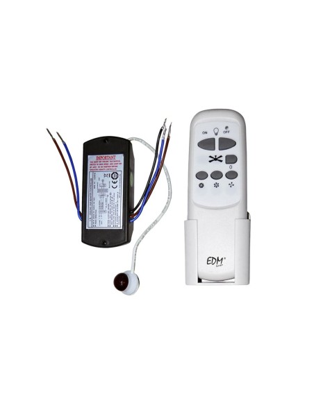 Télécommande Universelle EDM 33997 Blanc Ventilateur de Plafond