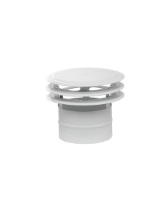 Déflecteur de ventilation Mirtak Acier émaillé À disques Ø 100 mm Blanc