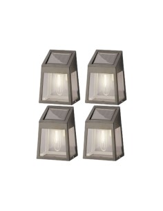 Applique Murale Lumineo 898174 5 Lm Solaire Lumière LED (4 Unités)