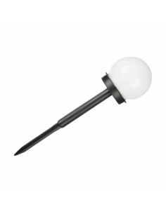Balise Ibergarden 10 CM BALL Blanc Noir Plastique 10 x 34,5 x 10 cm Ballon Charge solaire (12 Unités) 2