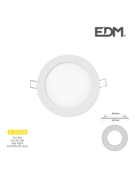 Downlight LED EDM 31602 A G 6 W 320 Lm (4000 K)