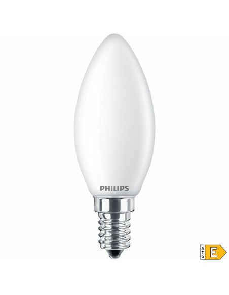 Lampe LED Philips Bougie E 6,5 W 60 W E14 806 lm 3,5 x 9,7 cm (4000 K)