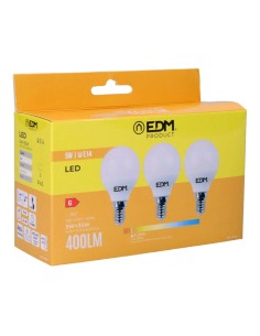 Pack de 3 ampoules LED EDM 98200 G 35 W 5 W 50 W E14 400 lm Ø 4,5 x 8 cm (3200 K)