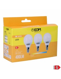 Pack de 3 ampoules LED EDM 98200 G 35 W 5 W 50 W E14 400 lm Ø 4,5 x 8 cm (3200 K) 2