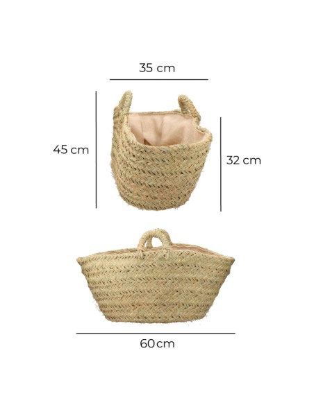 Panier à bois EDM alfa 60 x 35 x 45 cm 60 x 45 x 35 cm Ovale